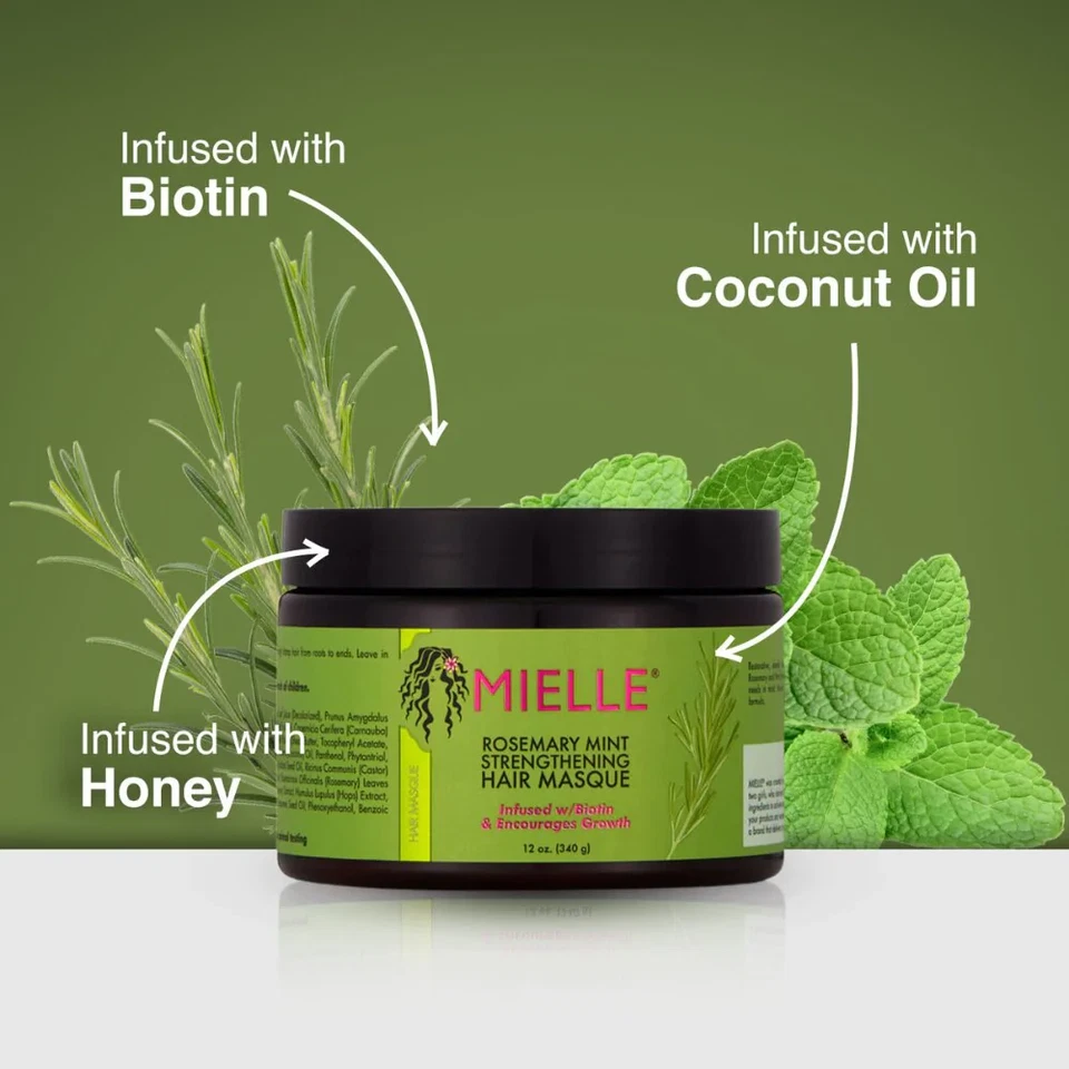MIELLE ORGANICS Rosemary Mint Strengthening Hair Masque