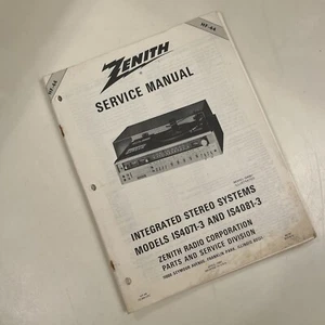 Zenith HF-44 Service Manual Integrated Stereo Systems IS4071-3 IS4081-3 - Picture 1 of 7