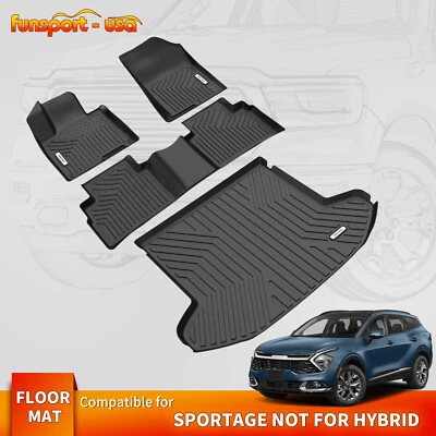 Floor Mats & Cargo Liner for 2023-2025 Kia Sportage Non-Hybrid TPE All-Weather - Image 1 of 4
