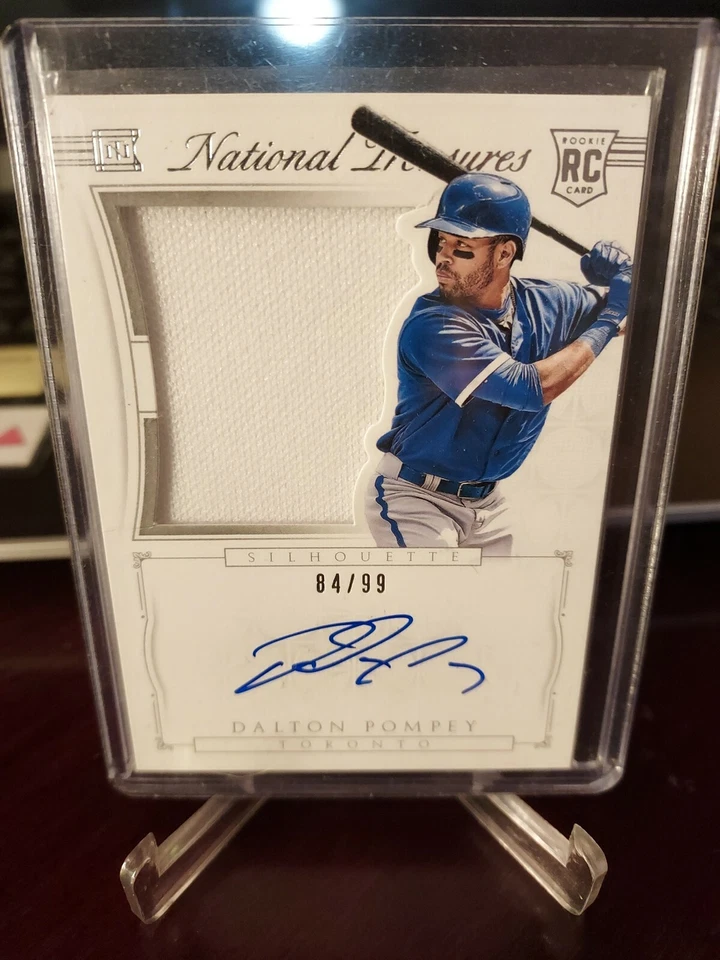 2015 Panini National Treasures Silhouette #84/99 Dalton Pompey #47 Rookie Auto - Image 1 of 4