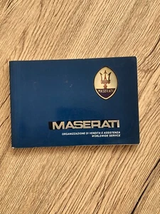 Maserati Biturbo Libretto Post Vendita Worldwide Service Book - Foto 1 di 5