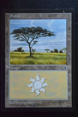 Magic The Gathering MTG PLAINS (NO FLOWERS) Portal LP Lightly Played - Image 1 of 2