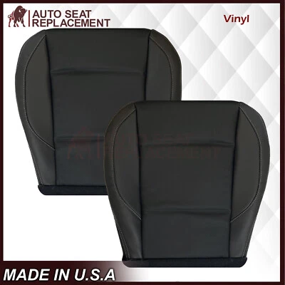 2018 2019 se adapta a Subaru Outback reemplazo inferior sincronizado Fundas de asiento de cuero negras Foto 1 de 4