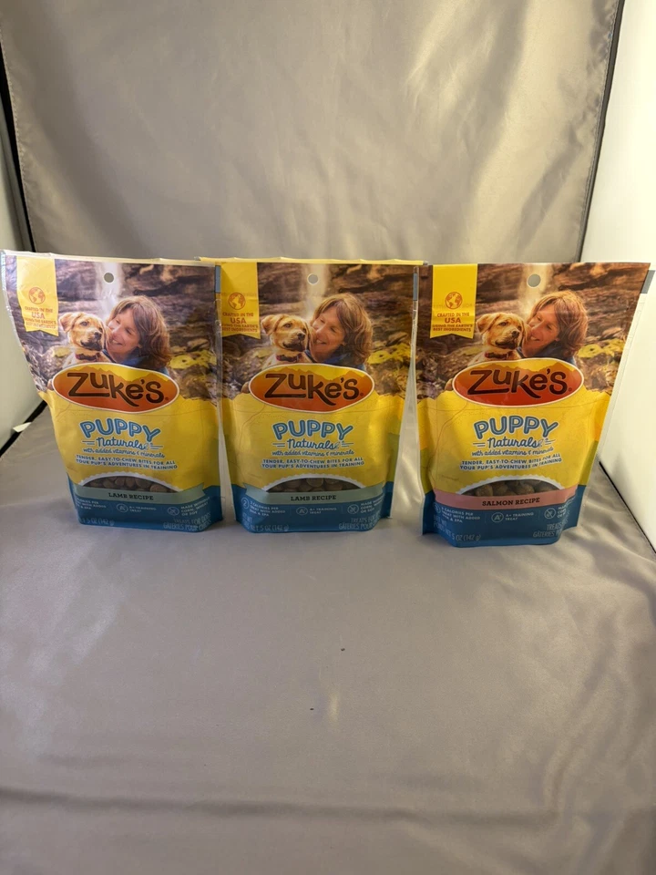 Golosinas de entrenamiento para cachorros Zuke’s Puppy Naturals para perros todos los tamaños, 5 OZ - 3 Packs Foto 1 de 4