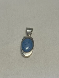 Ladies Sterling Silver 925 Mexico ATI Lapis Lazuli Pendant - Picture 1 of 14