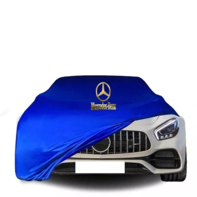 Blue Car Cover For Mercedes-Benz Class Dust Proof Windproof  Combing Indoor Car Foto 1 de 4