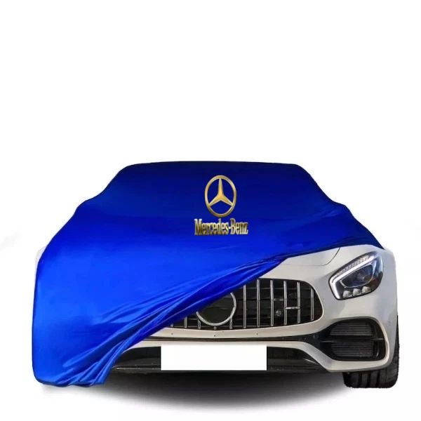 Blue Car Cover For Mercedes-Benz Class Dust Proof Windproof  Combing Indoor Car Foto 1 de 4