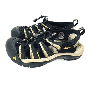 Keen Men's Newport H2 1001906 Sport Sandals Size 8 EUC Close Toe Black Khaki Tan - Picture 1 of 9