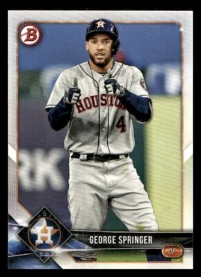 2018 Bowman #14 George Springer Houston Astros - Image 1 of 2