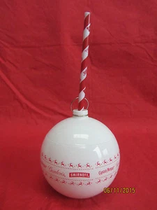 8 x white ltd edt Smirnoff Gordons Captain Morgan cocktail drinks bauble & straw - Picture 1 of 4