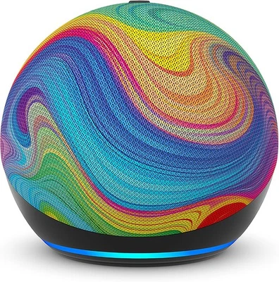 Amazon Echo Dot Kids Smart Speaker 5th Gen Rainbow Swirl with Alexa - Image 1 of 4