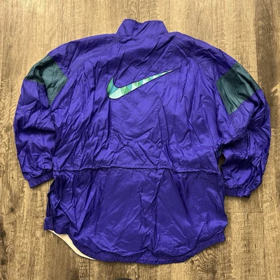 Chaqueta cortavientos vintage Nike años 90 bloques de color tribal azteca para mujer L Foto 1 de 4