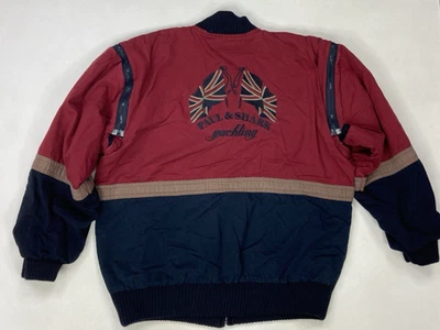 Chaqueta Transformer Reversible Paul & Shark Hombre Mediana Azul Roja Peso Pesado Foto 1 de 4