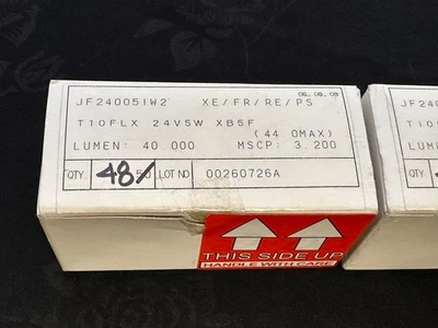 Новый T10FLX 24V5W XB5F 40 люмен ксеноновые лампы XE/FR/RE/PS 48 CT #JF240051W2 - Изображение 1 из 4