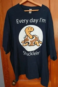 Every Day I'm Shucklein' Tshirt Unisex Cute Funny Life Anime Pokémon 4XL Blue - Picture 1 of 12