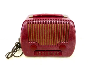 Bellissima radio AM portatile rossa sentinella funzionante bene - Foto 1 di 6