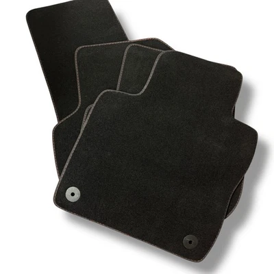 Juego de 4 alfombrillas negras con molduras rojas para VW Volkswagen Jetta 2011-2018 Foto 1 de 4