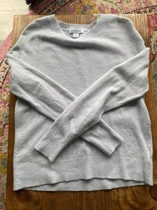 Athleta Sweater Womens Small Blue Hawthorn Merino Wool Crew Neck Pullover Casual - Picture 1 of 4