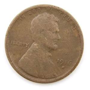1916-S Lincoln Wheat Cent ~ GOOD (GD) Condition ~ Coin Collectible [187] - Bild 1 von 2