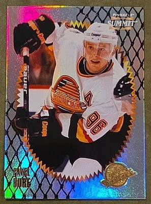 1996-97 Pavel Bure Pinnacle Summit Premium Stock Plata Refractor #42 Canucks Foto 1 de 2