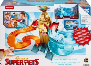 Fisher Price DC League Of Superpets Daily Planet Rescue Set Diecast New In Box - Picture 1 of 5