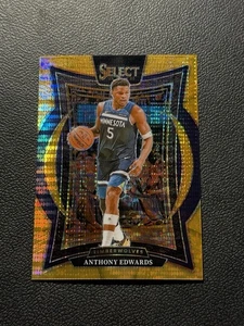 2024 Panini Select #23 Anthony Edwards ORANGE PULSAR FOTL #5/18 Jersey Number - Picture 1 of 2