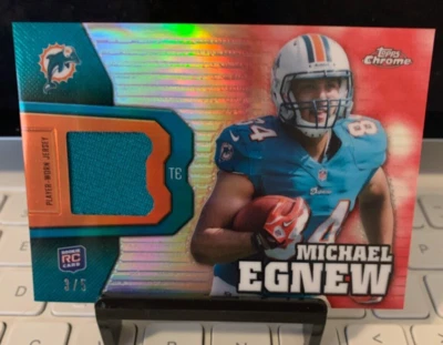 2012 Topps Chrome Refractor Jersey Relic MICHAEL EGNEW /5 - (RC)#RR16 - Image 1 of 4