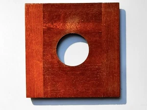 4x4" #0 Wood Lensboard Deardorf Burke & James Kodak Wisner Graflex Calumet etc. - Picture 1 of 1