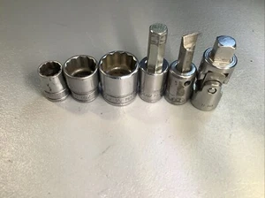 Lot of 6 3/8" Various F Series SNAP-ON - Hex, Screwdriver Bit, Swivel - Picture 1 of 7