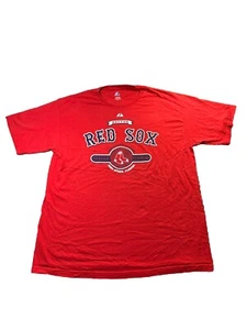 T-shirt grafica uomo Boston Red Sox taglia XL rossa manica corta di Majestic Baseball - Foto 1 di 9