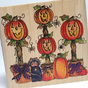 Dianna Marcum Stampassions timbro in gomma Halloween zucca topiari J-4208 NUOVO - Foto 1 di 6