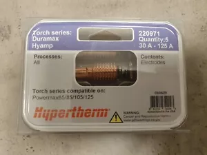 5x Hypertherm Elektrode 30A-125A 220971 - Bild 1 von 2