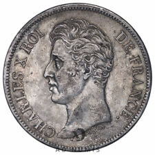 France 5 francs 1825 L Charles X argent TTB Bayonne pièce de monnaie française
