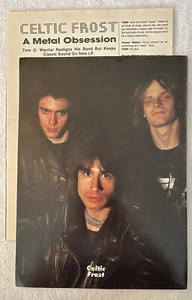 Vintage Celtic Frost Tom G Warrior Magazin Artikel & Pinup - Bild 1 von 1