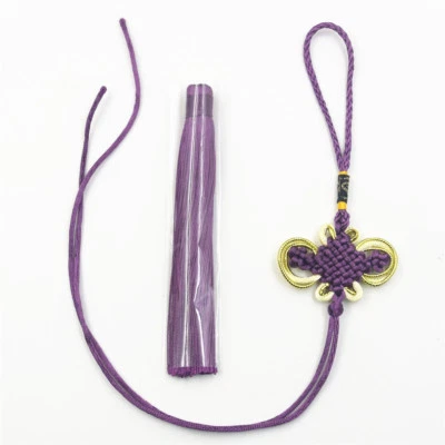 Juego de 10 colgantes de borlas con nudo chino de la suerte hágalo usted mismo artesanía decoración del hogar colgantes de automóviles Foto 1 de 4