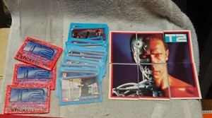 * 1991 - TOPPS - TERMINATOR II - Complete Sticker Set - BONUS: 3 UNOPENED PACKS - Picture 1 of 1