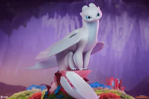SIDESHOW How to Train Your Dragon The Hidden World Light Fury Statue Figur NEU - Bild 1 von 10
