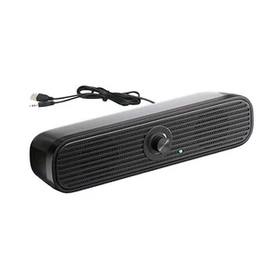3.5mm Wired Computer Speakers Soundbar Stereo Bass Sound USB For Tablet Laptop - Picture 1 of 10