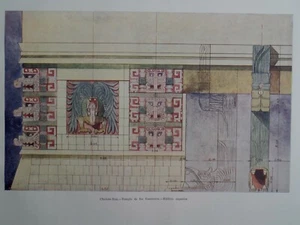 Chichen Itza Templo do los Guerreros Temple of the Warriors Yucatán Mesoamerican - Picture 1 of 2