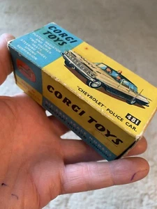 Corgi 481 Chevrolet Impala Police Car with Original Box - Picture 1 of 12