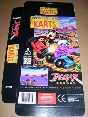 Atari Jaguar 64-Bit Games Console ATARI KARTS Game Box NEW P/N J9091E - Image 1 of 2