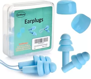 3+2 Pairs Reusable Super Soft Silicone Earplugs, Comfortable Ear Plugs That can - Picture 1 of 5