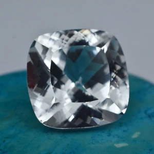 Piedra preciosa suelta certificada corte cojín zafiro blanco natural 38 quilates - Imagen 1 de 7