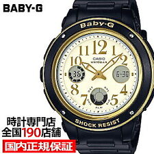 CASIO Baby-G Watch BGA-151EF-1BJF Black Gold Anadigi Round Face quartz JP