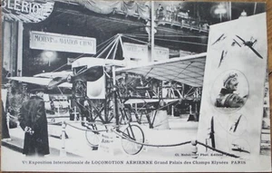 Expo de Aviación Francesa 1910 Postal Exposición Locomoción Avión Aéreo París - Imagen 1 de 1