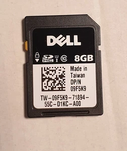 DELL 8GB SD-Card SDHC Speicherkarte PowerEdge 09F5K9 - Bild 1 von 4