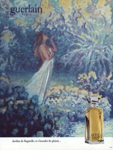 1984 Guerlain: Jardins de Bagatelle Paris French Vintage Print Ad - Picture 1 of 1
