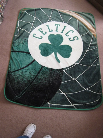 Boston Celtics Plush Throw Blanket Cover
