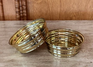 Pair of Wiener Werkstatte Brass Bowls by Dagobert Peche - Picture 1 of 12