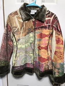 NWT Alberto Makali Lined Floral Jacket Size Medium MULTI Color RARE - Picture 1 of 7